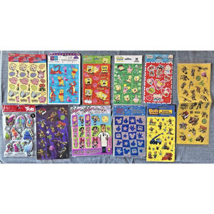 Lot of Assorted Kids TV Show/Movie Character Sticker Sheets 14 Pieces #35